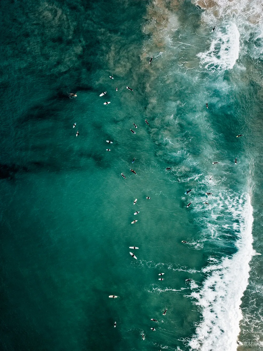 高清摄影 自然 海洋波浪的空中俯瞰图