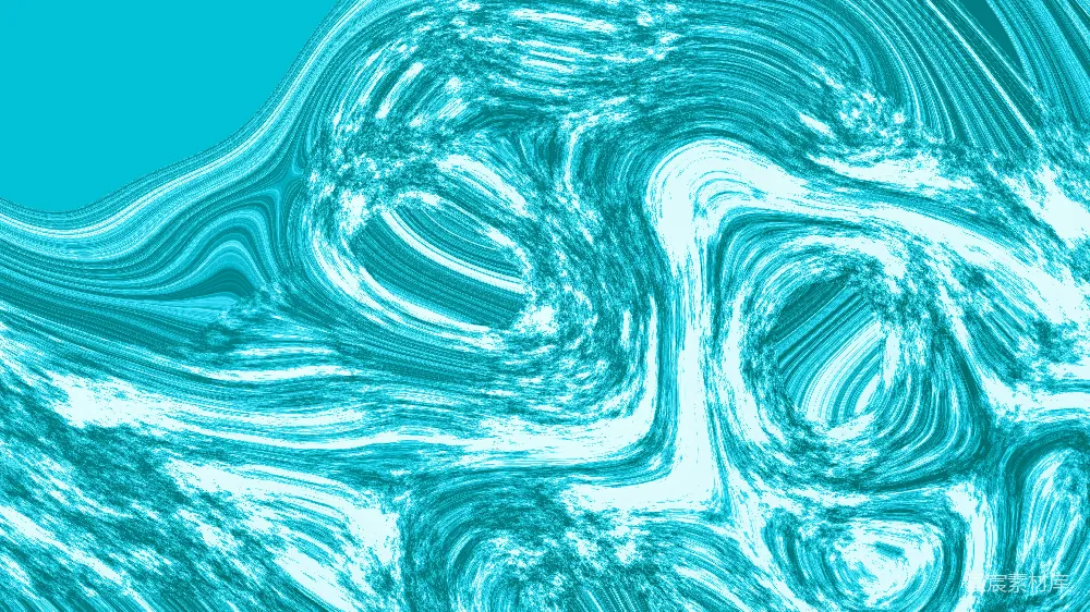 高清摄影  抽象的蓝绿色和白色旋涡图案。