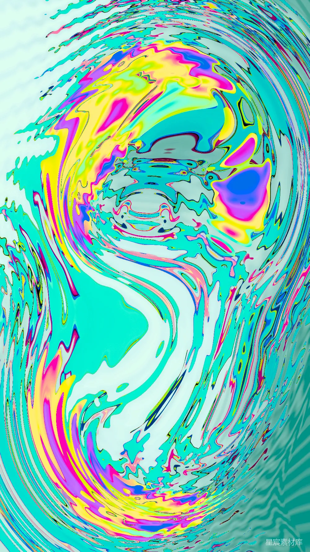 高清摄影  抽象的漩涡图案，色彩鲜艳，光线灵动。