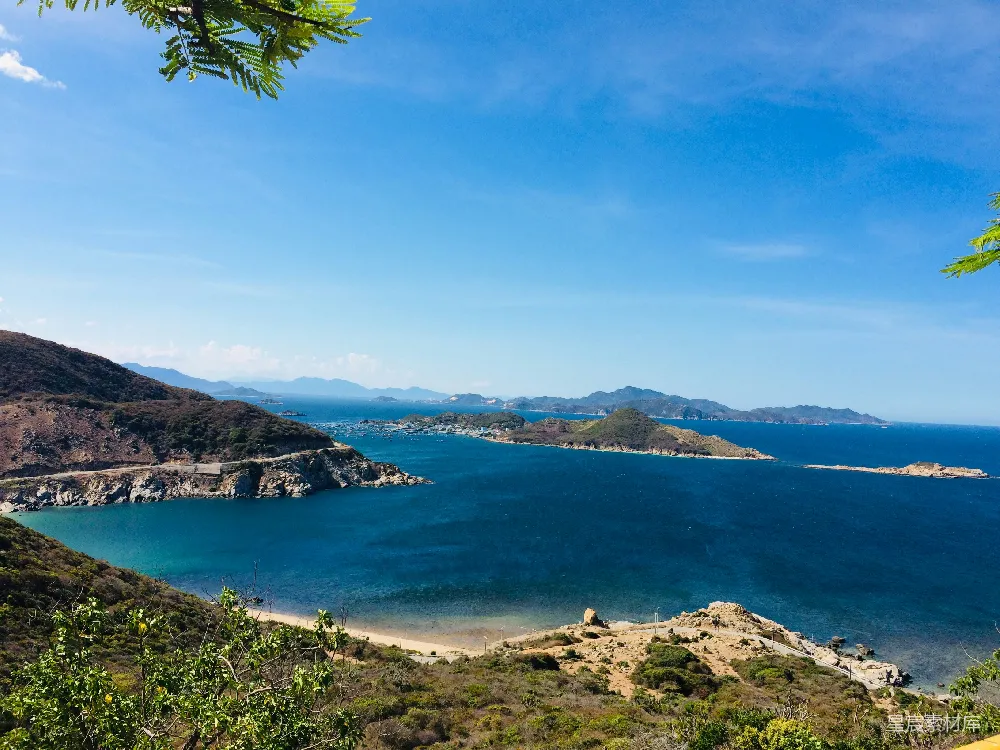 高清摄影 实验性 电影 自然 壁纸 旅行 白天岛上的绿棕榈树