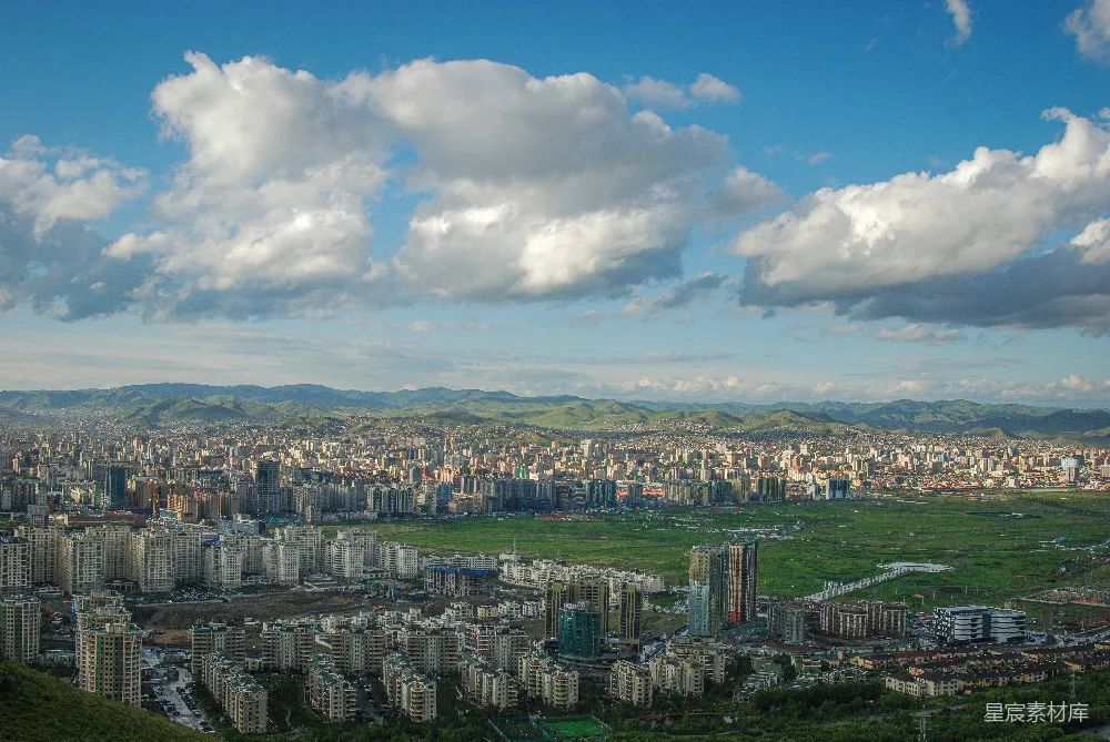 高清摄影  从高处俯瞰城市风景