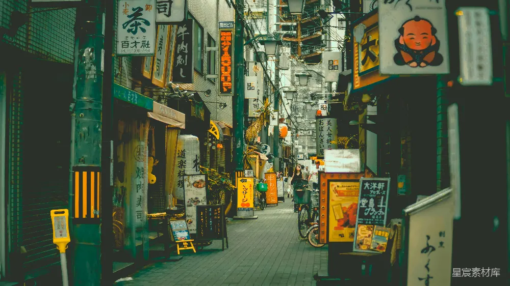 高清摄影  建筑之间的狭窄小路