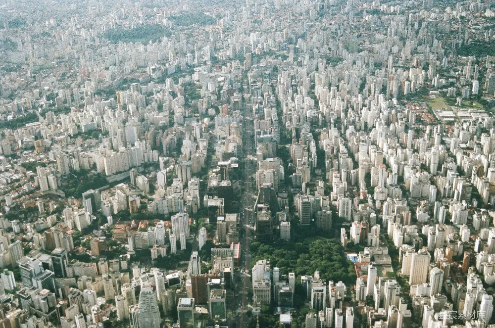 高清摄影  白天的建筑物航拍图