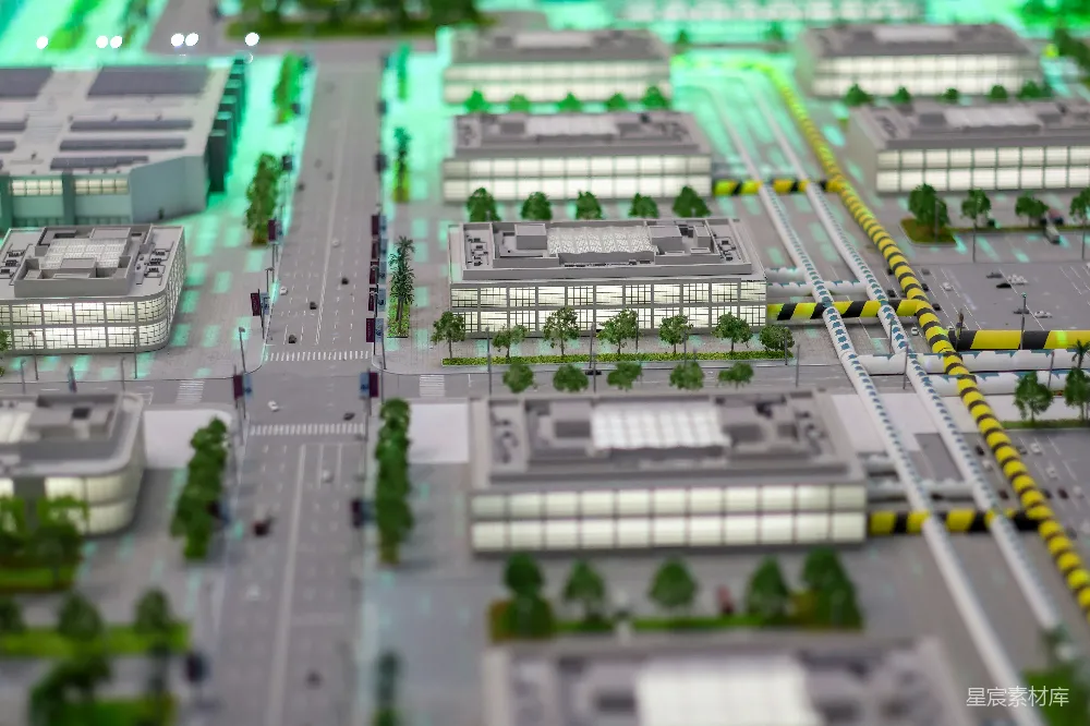 高清摄影  现代城市新区的建筑模型