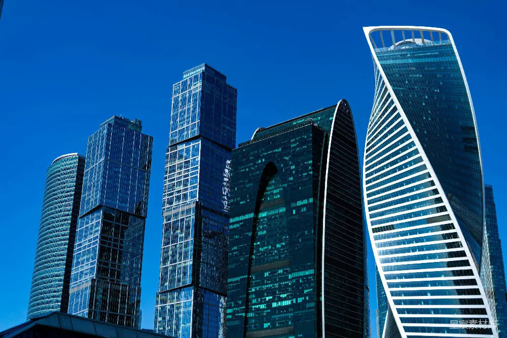高清摄影  一座城市的高楼群