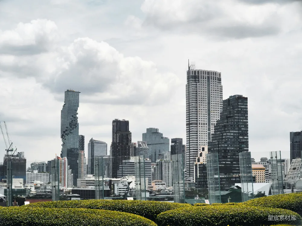 高清摄影  城市天际线，高楼林立