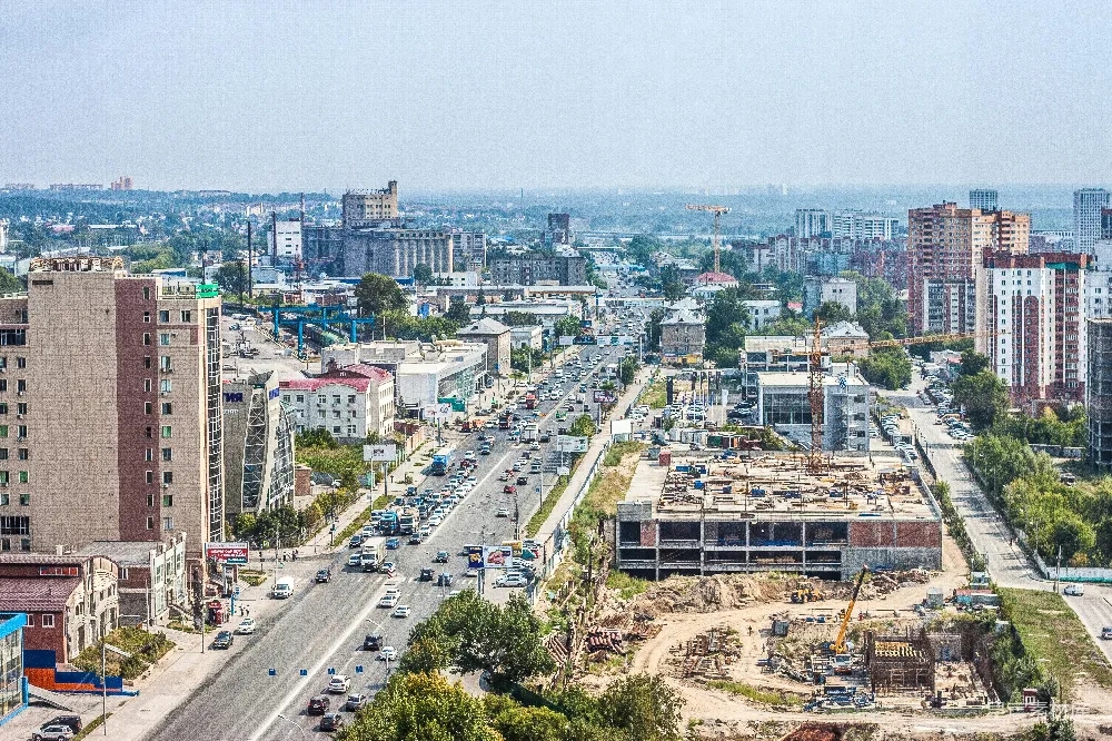 高清摄影  白天的城市建筑俯瞰图
