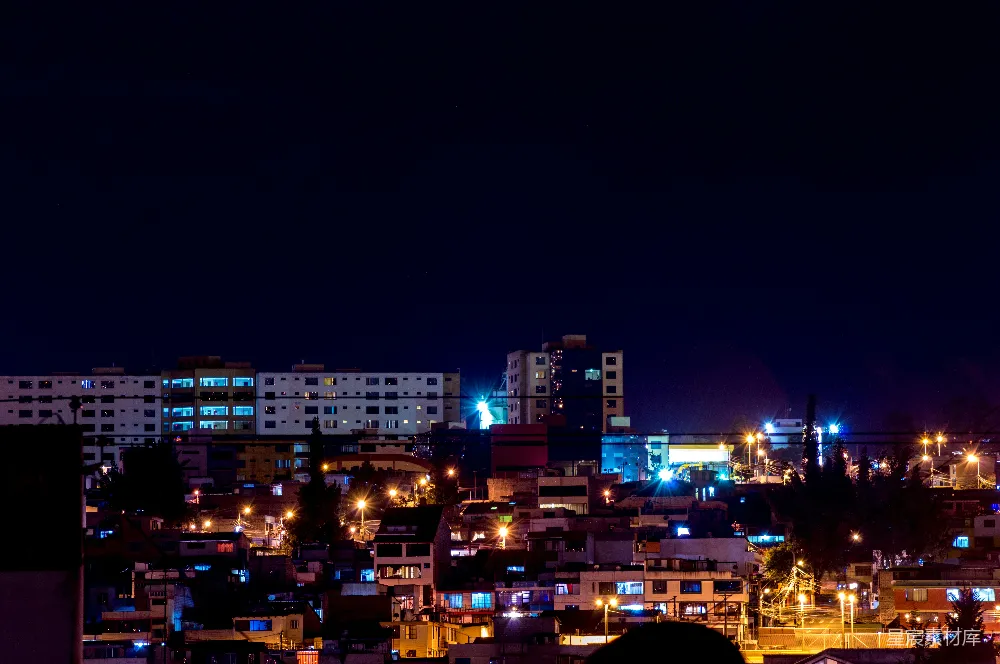 高清摄影  一座夜色中的城市