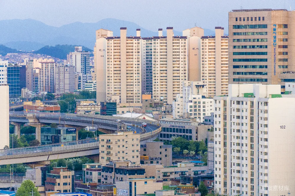 高清摄影  一座高楼林立的城市