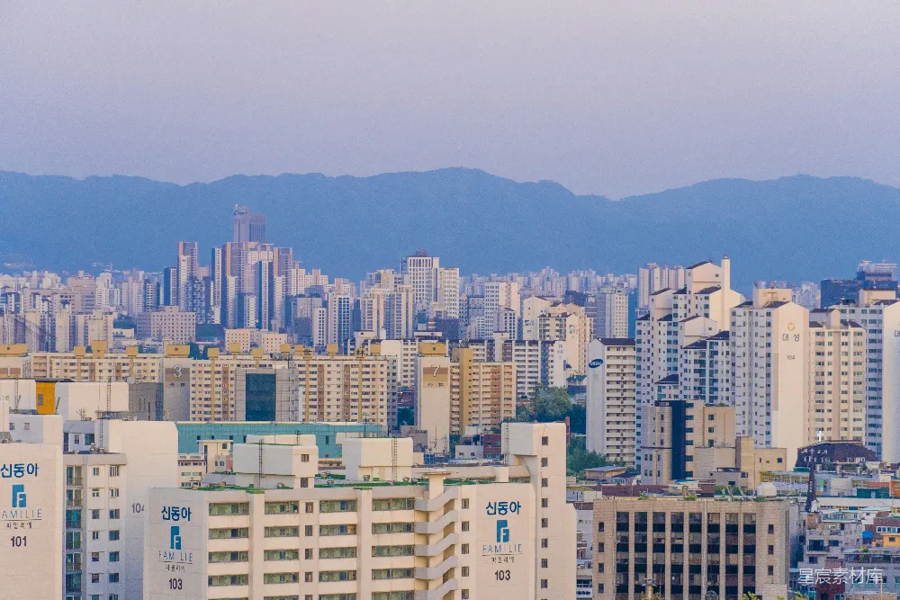 高清摄影  一座有许多建筑物的城市