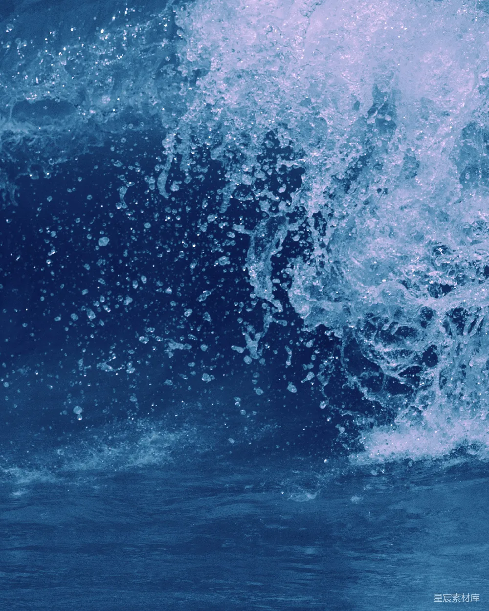 高清摄影  海浪拍打着岸边