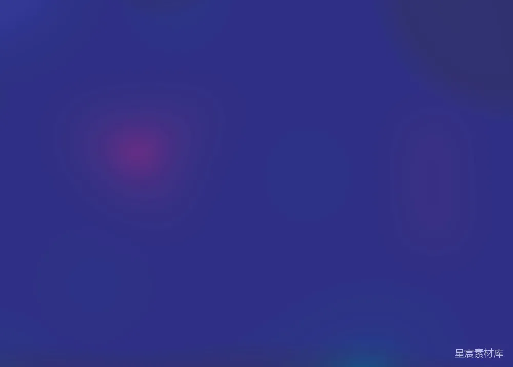 高清摄影  模糊的蓝天中有一抹红色光线。