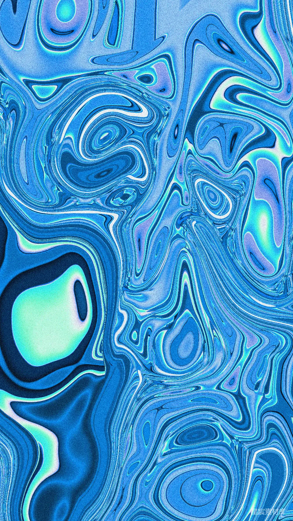 高清摄影  抽象的蓝白液体涡旋