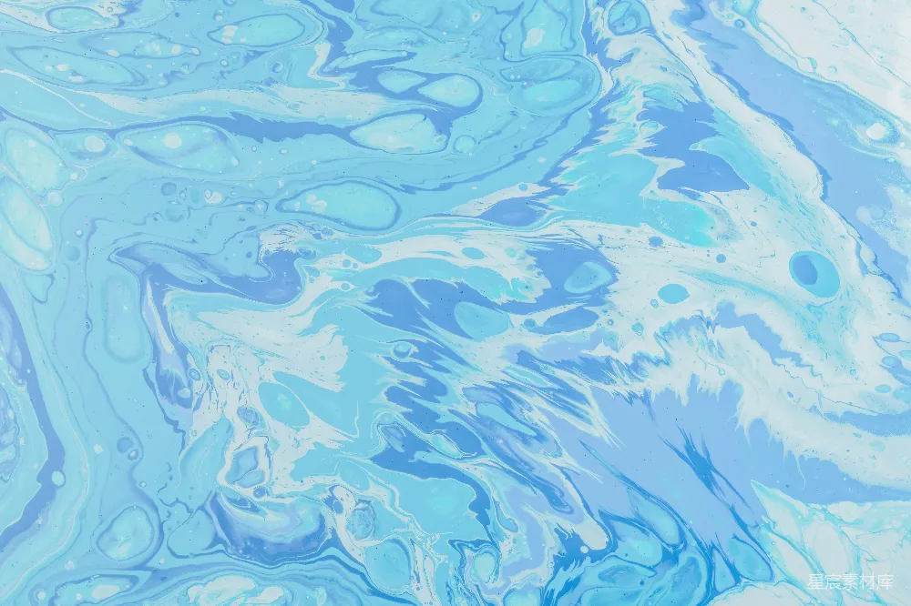 高清摄影  蓝水中的水滴