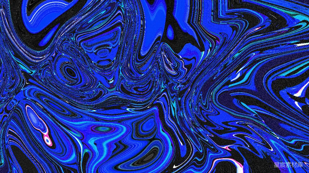 高清摄影  抽象蓝色艺术，带有漩涡图案。