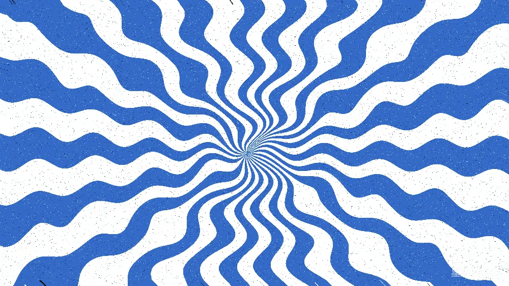 高清摄影  中心发出的蓝白波浪线