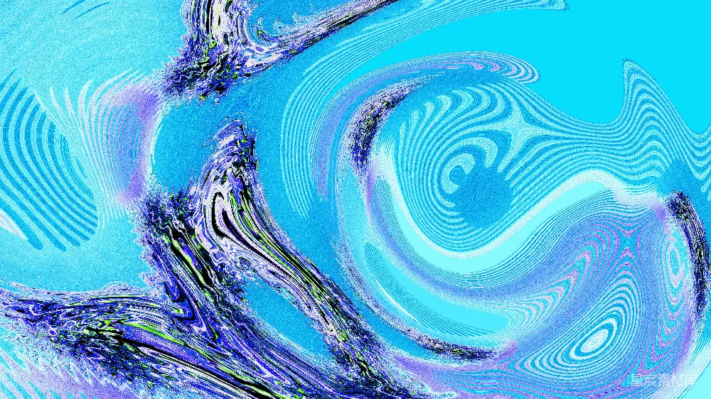高清摄影  摘要，漩涡状的蓝紫色营造出独特的设计。