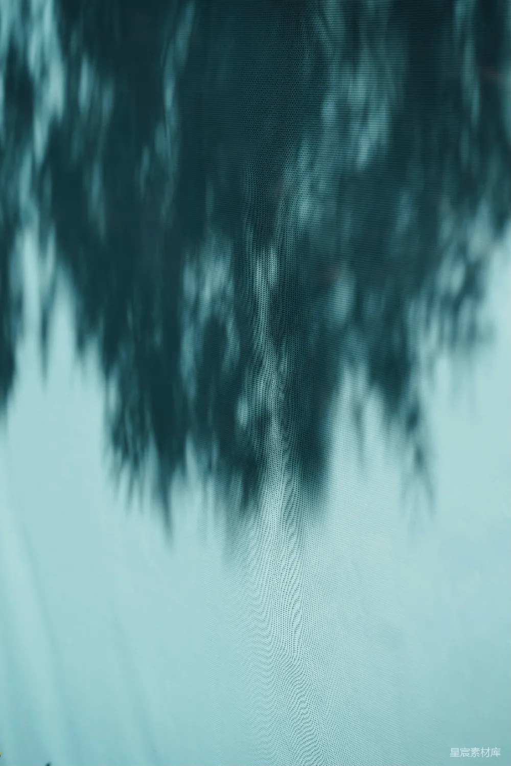 高清摄影  树木倒映在水面上的抽象景象。