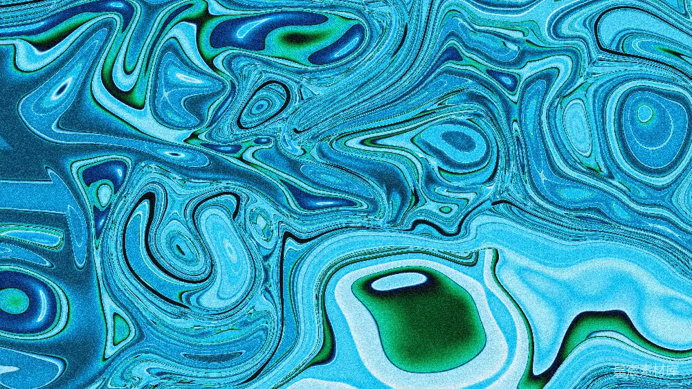 高清摄影  抽象的蓝色和绿色漩涡图案