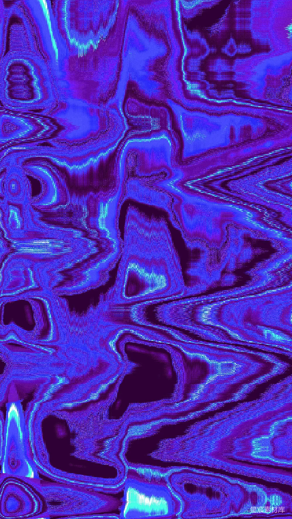 高清摄影  鲜艳的蓝色和紫色抽象液体图案背景。