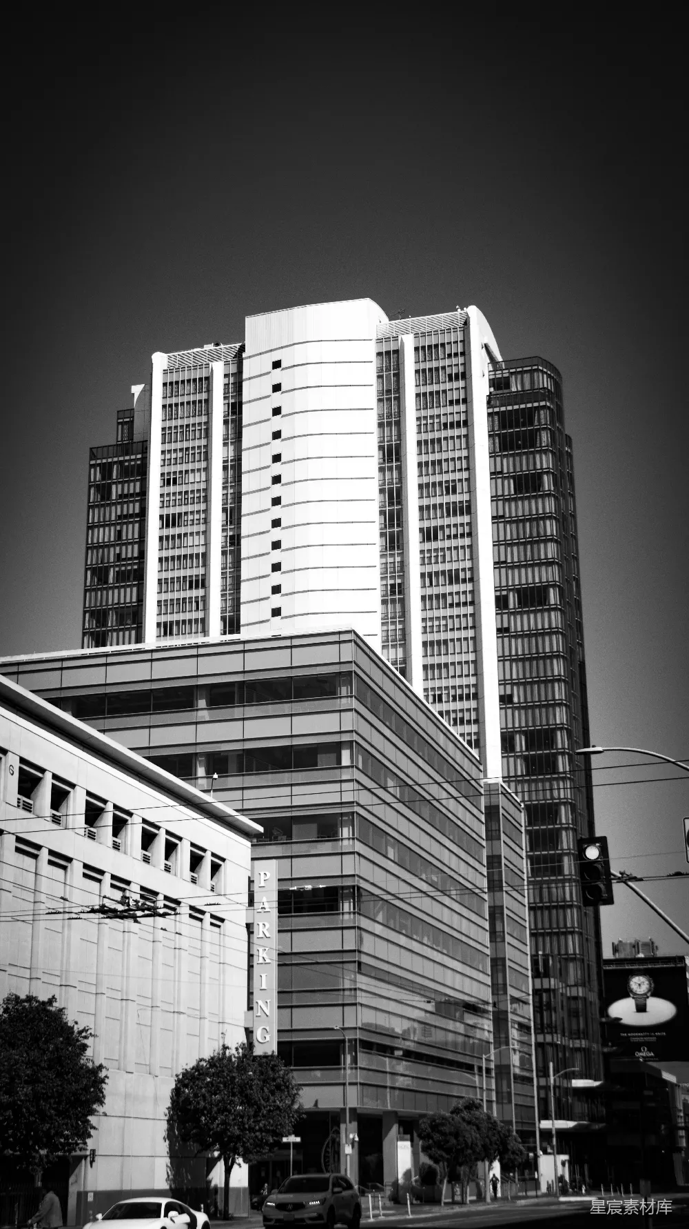 高清摄影  现代建筑构成了城市街景。