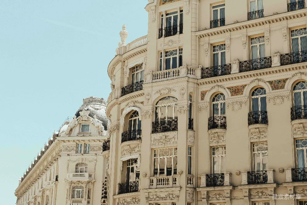 高清摄影 浅灰色混凝土建筑