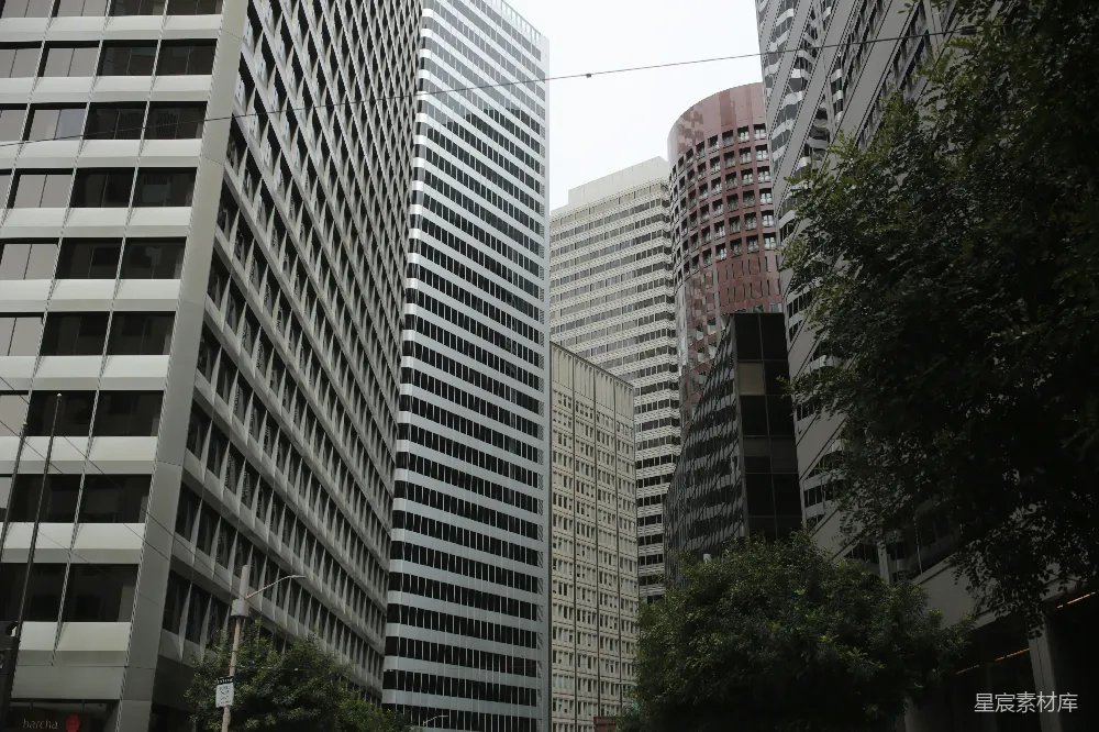 高清摄影  摩天大楼主宰了城市的天际线。
