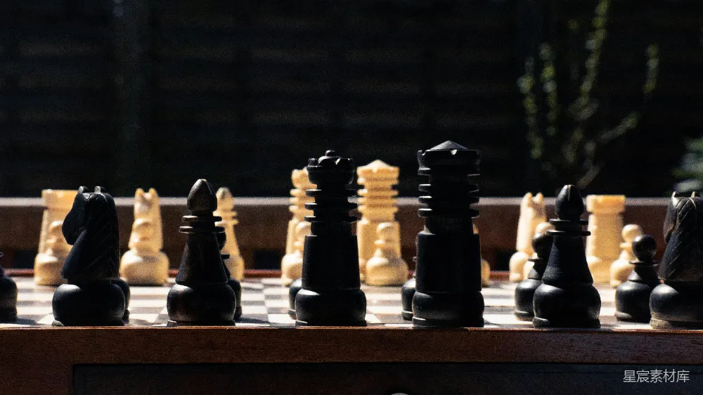 高清摄影  一副棋盘和棋子