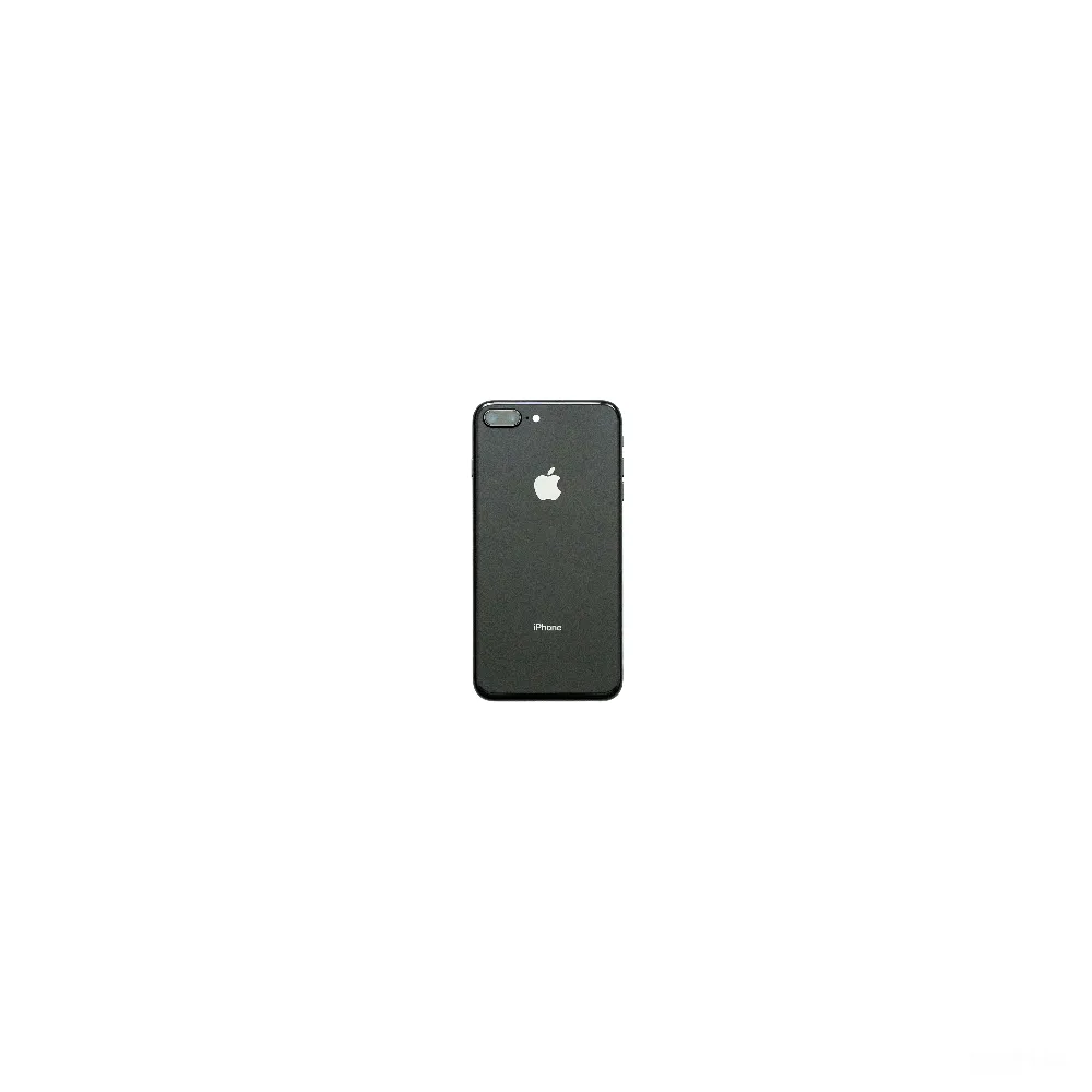 高清摄影  黑色的iPhone 7 Plus放在白色表面上