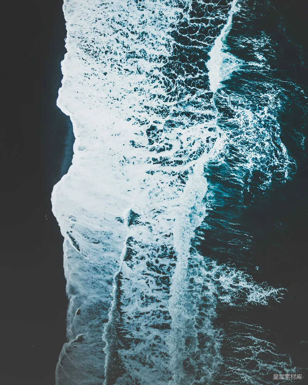 高清摄影 自然 鸟瞰海浪