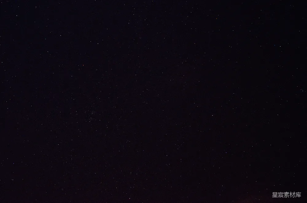 高清摄影  一个有几颗星星的夜空
