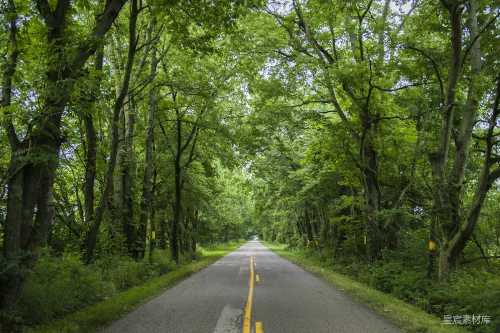 高清摄影  空旷的道路