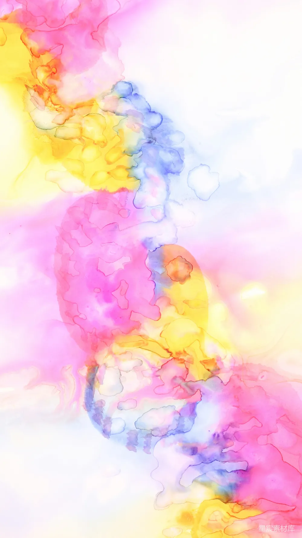 高清摄影  一幅抽象画，描绘了一个多色结构。
