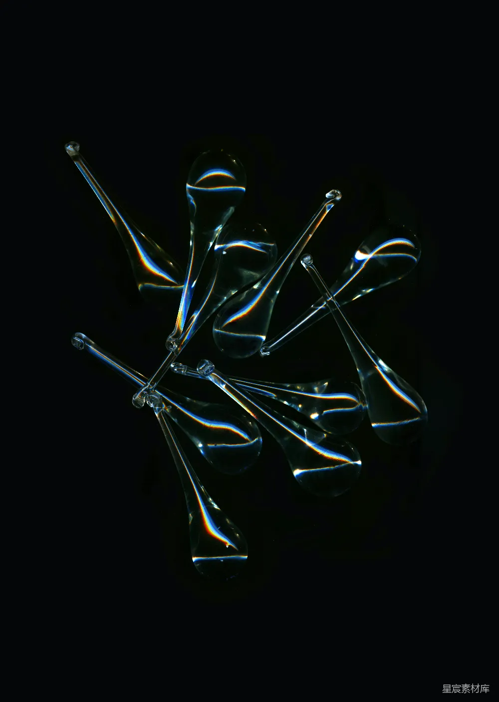 高清摄影  灰色和蓝色抽象艺术