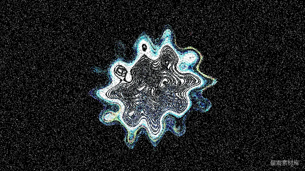 高清摄影  扭曲的蓝银色形状。