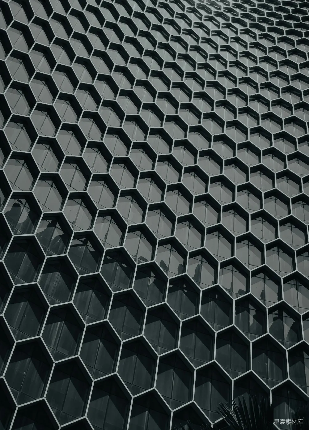 高清摄影  一幢窗户很多的建筑物