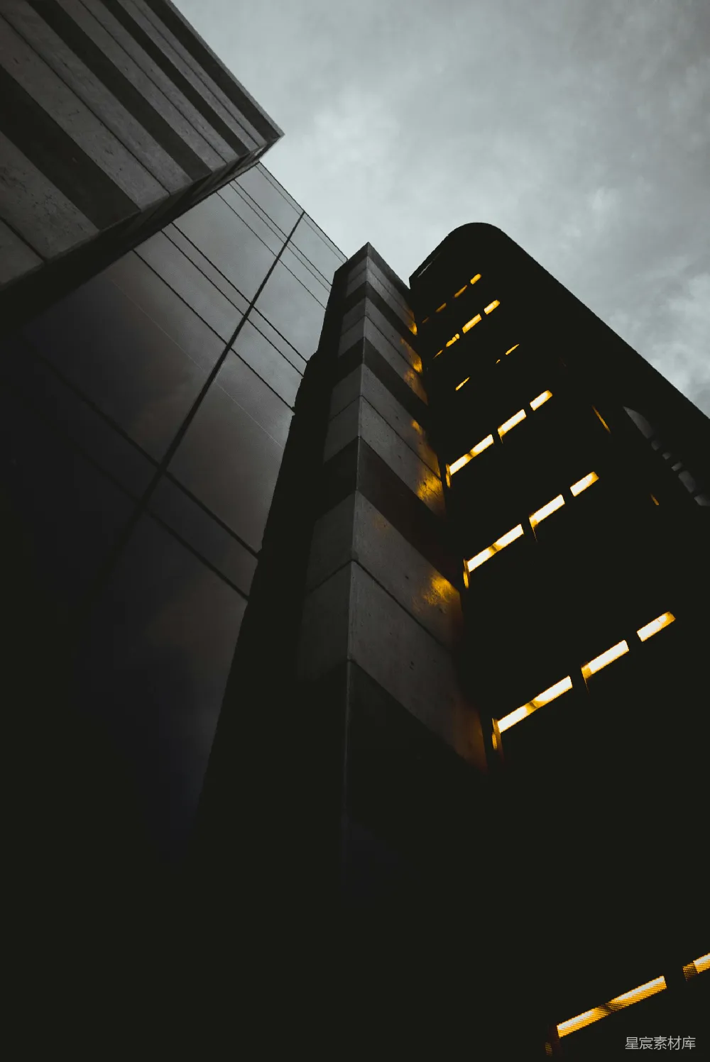 高清摄影 高层建筑的低角度视图