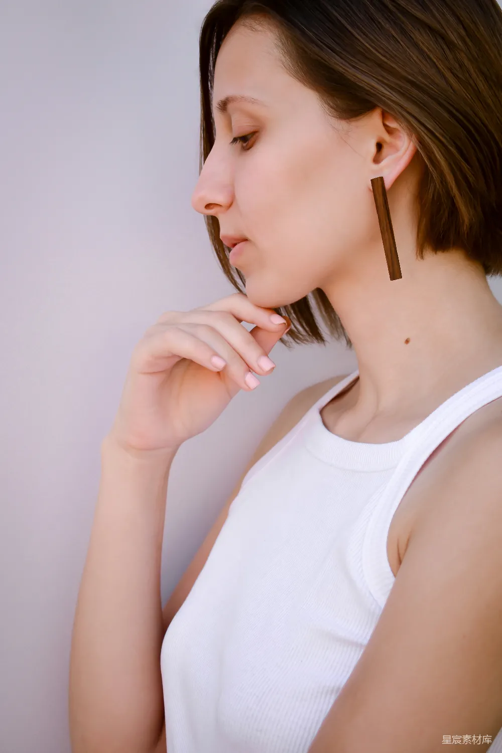 高清摄影  面向右侧的女性视角