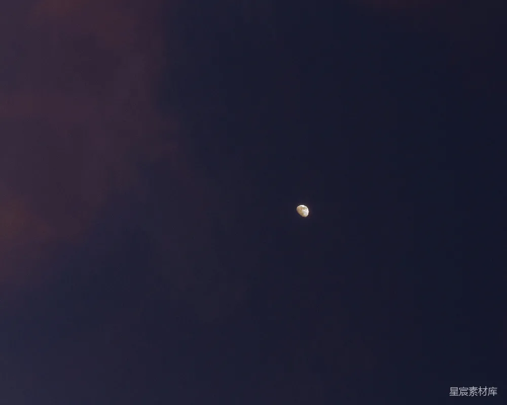 高清摄影 自然 壁纸 夜空中悬挂的月亮