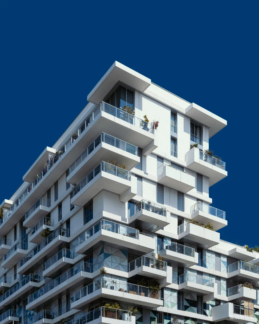 高清摄影  白天的白色混凝土建筑