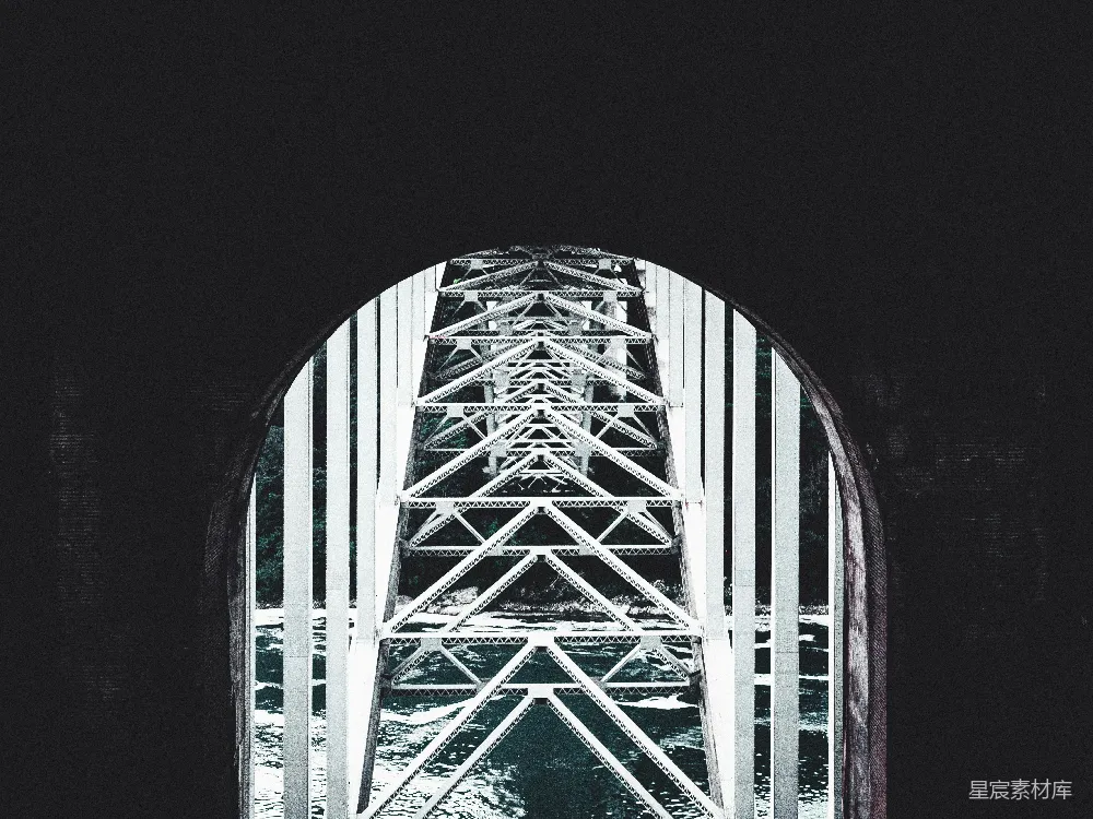 高清摄影  白钢桥的景色