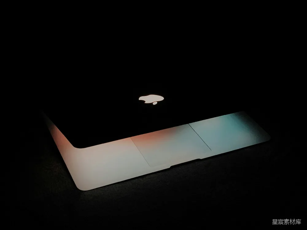 高清摄影  银色的MacBook