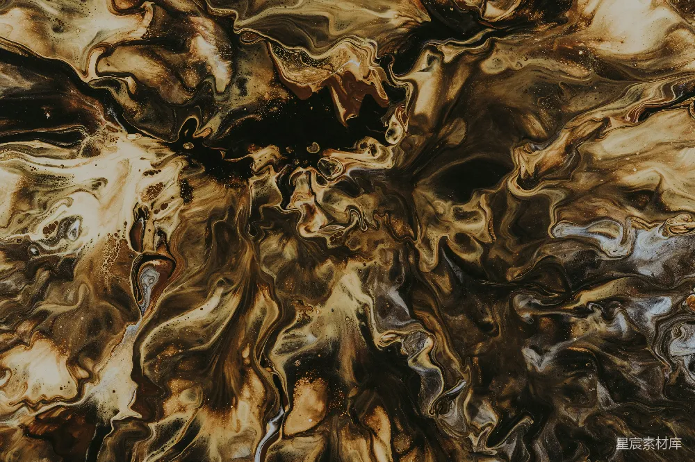 高清摄影  棕色和黑色抽象画