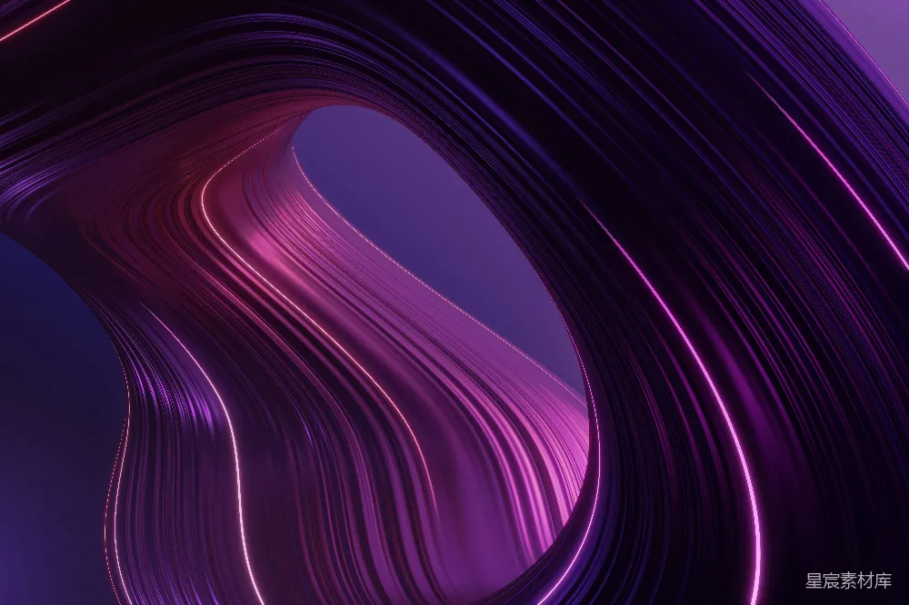 高清摄影  一个带有线条和曲线的紫色抽象背景