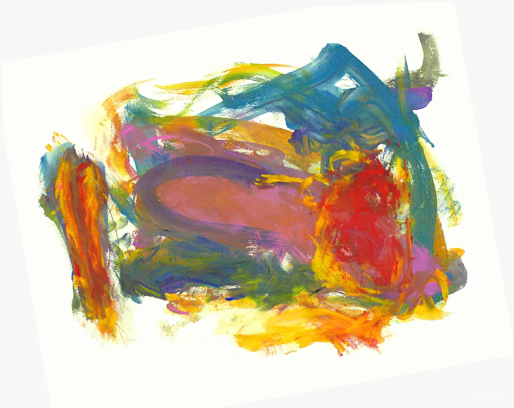 高清摄影 壁纸 实验性 一幅抽象画，描绘一个人躺着的场景。
