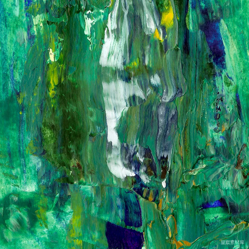 高清摄影  绿色和蓝色抽象画作