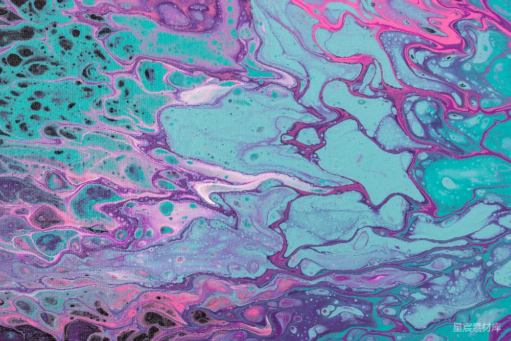 高清摄影  粉色和天蓝色抽象画