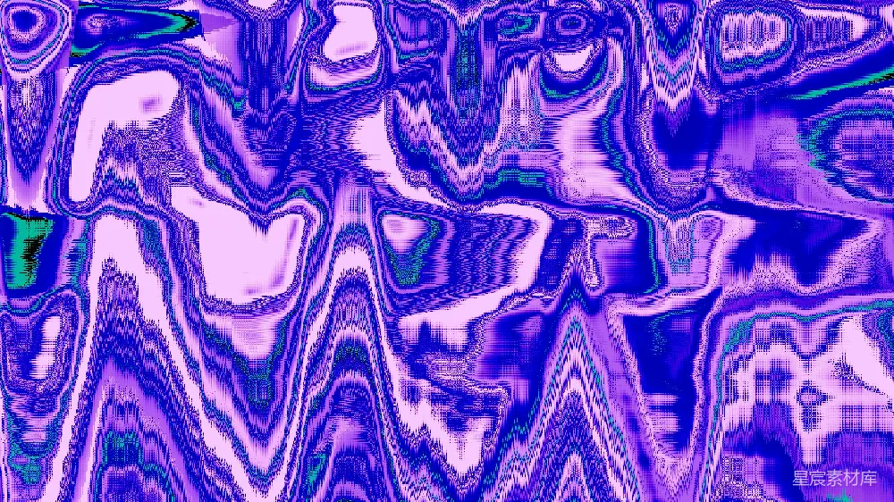 高清摄影  充满活力的抽象图案，带有扭曲的紫色、蓝色和绿色色调。