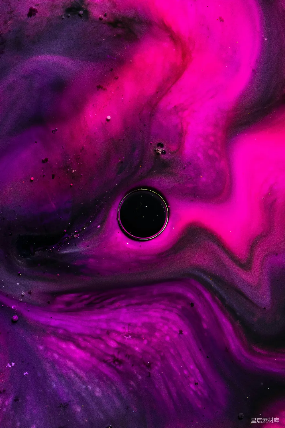高清摄影 壁纸 实验性 紫色和黑色的抽象画作