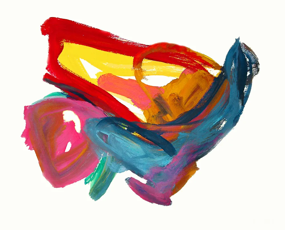 高清摄影 壁纸 抽象画作，色彩鲜艳，笔触生动有力。